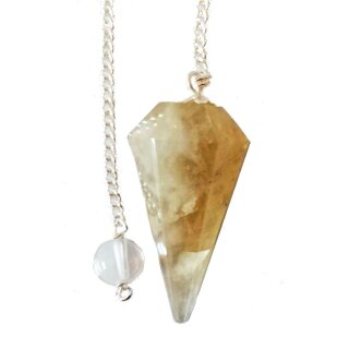 Clear Quartz Pendulum faceted