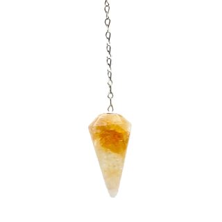 Clear Quartz Pendulum faceted