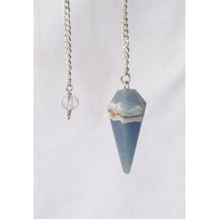 Angelite Pendulum faceted